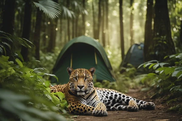 Ultrapassando Trilhas Ecológicas Obstruídas por Animais Silvestres em Zonas de Conservação com Segurança