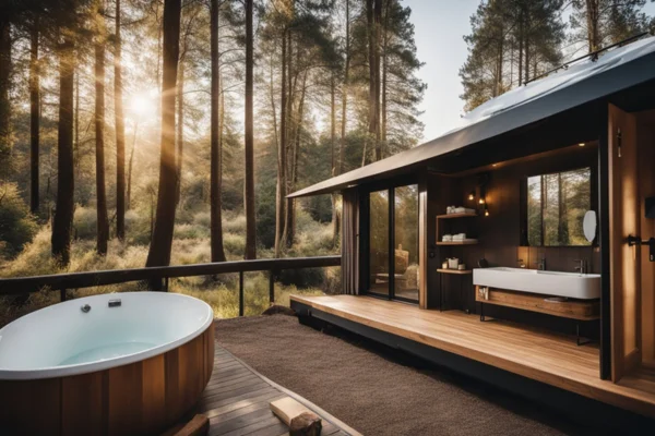 Ideias Criativas para Toaletes Sofisticados ​​e Eficazes em Glamping de Alto Padrão em Regiões Remotas