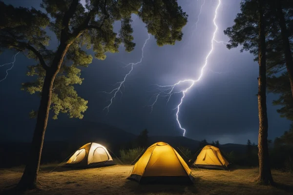 Enfrentando Raios e Tempestades em Acampamento Quando a Natureza te Hostiliza
